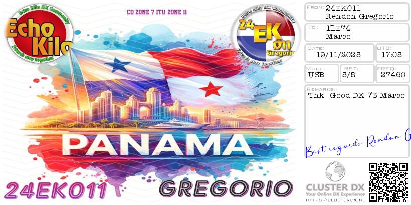 eQSL 24EK011 Mr. Gregorio